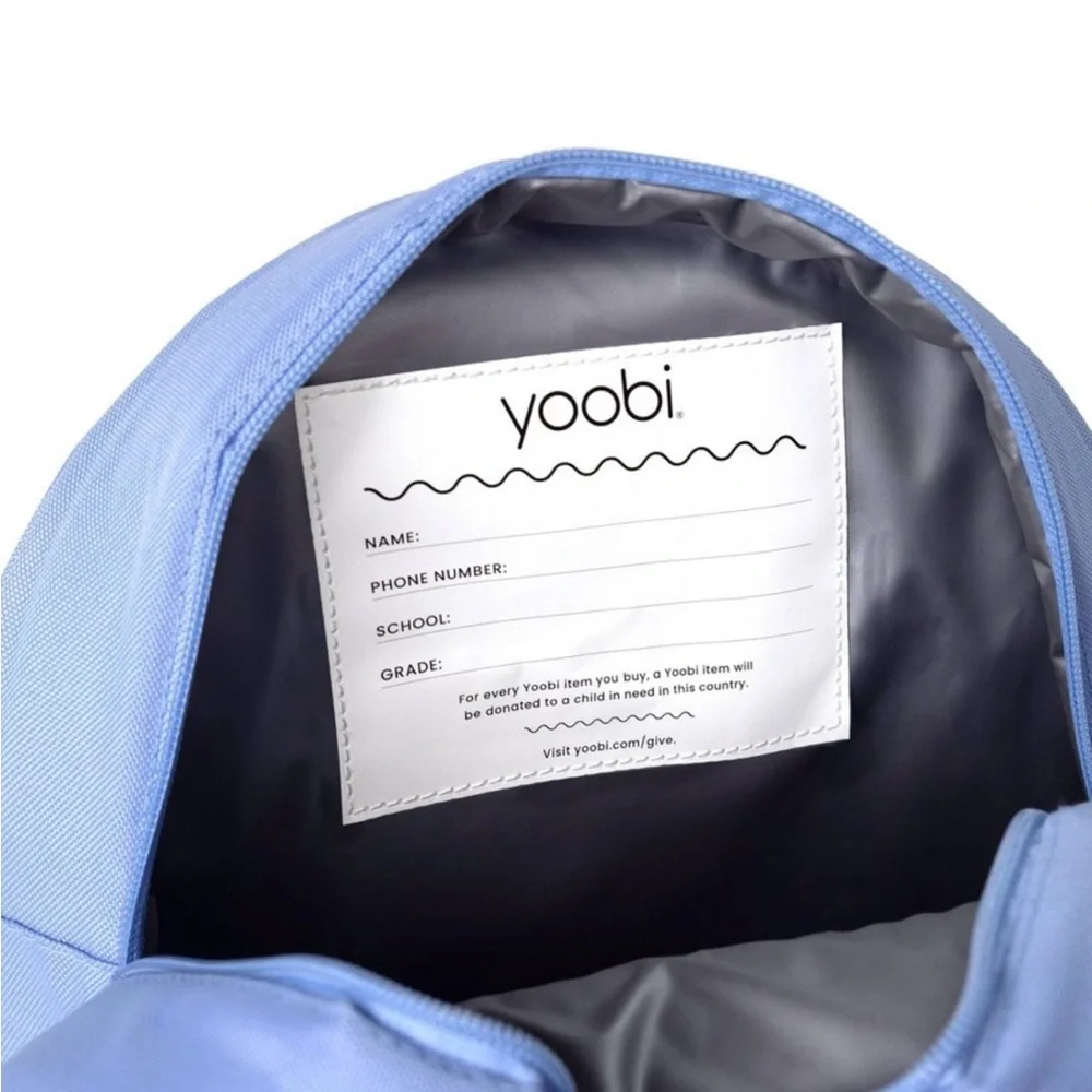 Yoobi Holographic Smiley Tote Bag - Blue - Picture 4 of 6